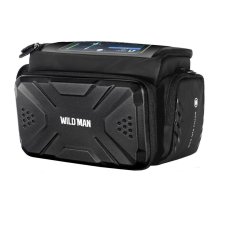 Držiak na bicykel Wildman Traveling Bag Bike Handlebars With Zipper 4L Gs6 Black Držiak na bicykel Wildman Traveling Bag Bike Handlebars With Zipper 4L Gs6 Black