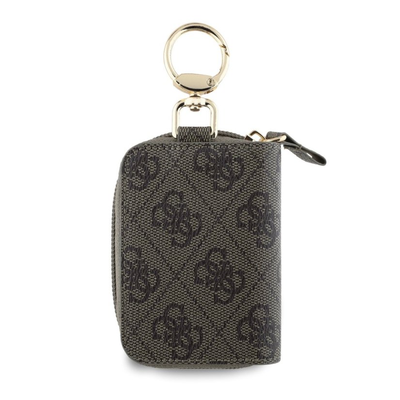 Guess PU 4G Script Logo kľúčenka Brown