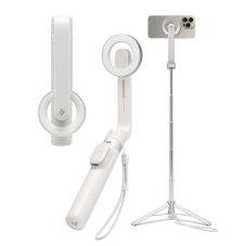 Selfie tyč Spigen S571W Magsafe Bluetooth Selfie Stick Tripod Dune Beige