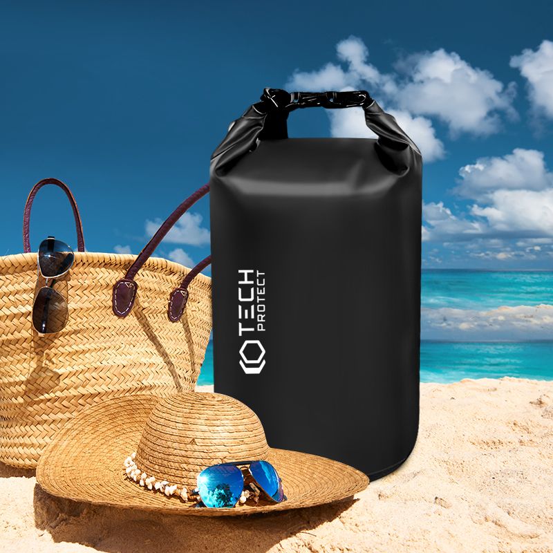 Remienok Tech-Protect 20L Universal Waterproof Bag Black