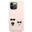 Kryt Original Faceplate Case Karl Lagerfeld Klhmp13Lsskci iPhone 13 Pro (Ikonik Karl And Choupette + Mag / Light Pink)