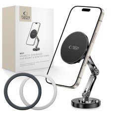 Držiak do auta Tech-Protect N57 Magnetic Magsafe Dashboard Car Mount & Desktop Phone Stand Black