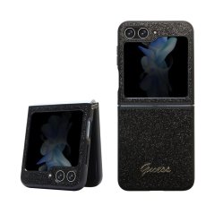 Guess PC/TPU Glitter Flakes Metal Logo zadný kryt pre Samsung Galaxy Z Flip 5 Black Guess PC/TPU Glitter Flakes Metal Logo zadný kryt pre Samsung Galaxy Z Flip 5 Black