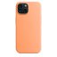 iPhone 15 Silicone Case s MagSafe - Orange Sorbet design (oranžový)