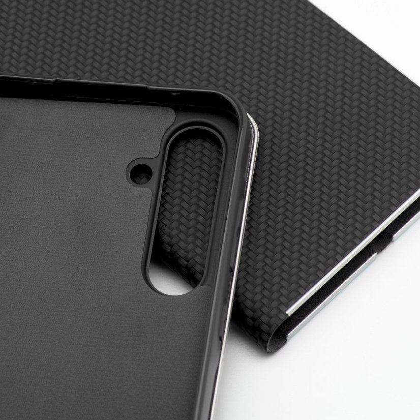 Kryt Luna Book Carbon Xiaomi Redmi 13C / Poco C65 Black