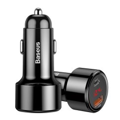 Nabíjačka auta Baseus Car Charger USB A + Type C With Digital Display Pd3.0 Qc4.0 3A 45W Ccmlc20C-01 Black