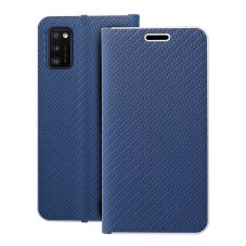 Tok Flip Case Samsung Galaxy A41 LUNA Book Carbon Case Blue