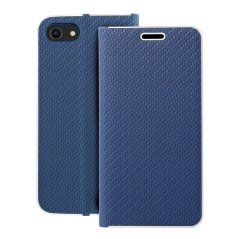 Kryt Luna Book Carbon iPhone 7 / 8 / SE 2020 / SE 2022 Blue Kryt Luna Book Carbon iPhone 7 / 8 / SE 2020 / SE 2022 Blue