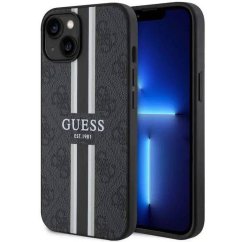 Kryt Original Faceplate Case Guess Guhmp14Sp4Rpsk iPhone 14 (s MagSafe 4G Printed Stripes / Black)