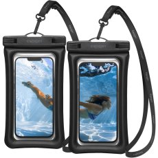 Vodeodolné púzdro Spigen A610 Universal Waterproof Float Case 2-Pack Black Vodeodolné púzdro Spigen A610 Universal Waterproof Float Case 2-Pack Black