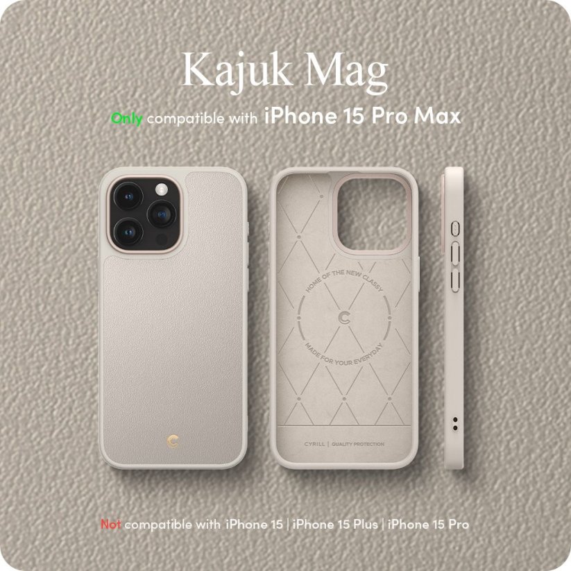 Kryt Spigen Cyrill Kajuk Mag Magsafe iPhone 15 Pro Max Cream