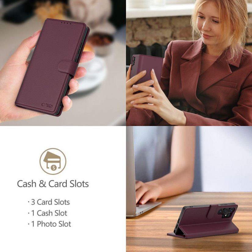 Kryt Tech-Protect Wallet Xiaomi Redmi Note 15 Pro 5G Mulberry