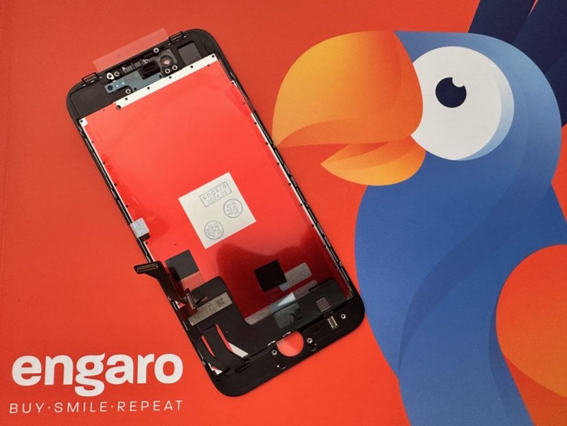 ORIGINÁLIS fekete LCD kijelző iPhone 8 + érintőlemez