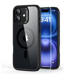 Ochranné sklo ESR Classic Hybrid Halolock Magsafe & Tempered Glass iPhone 16 Plus Clear/Black Ochranné sklo ESR Classic Hybrid Halolock Magsafe & Tempered Glass iPhone 16 Plus Clear/Black