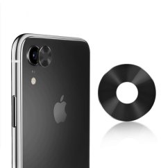 Camera Lens Protector (čierne) - Ochranné sklo na zadnú kameru pre Apple iPhone XR