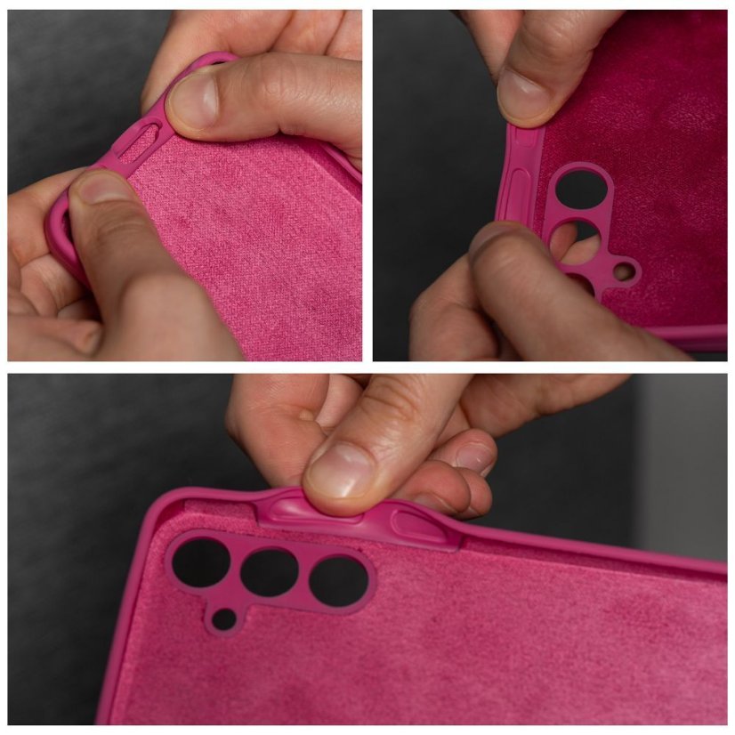 Kryt Case Motorola Edge 50 Pro Silicone 2mm Pink
