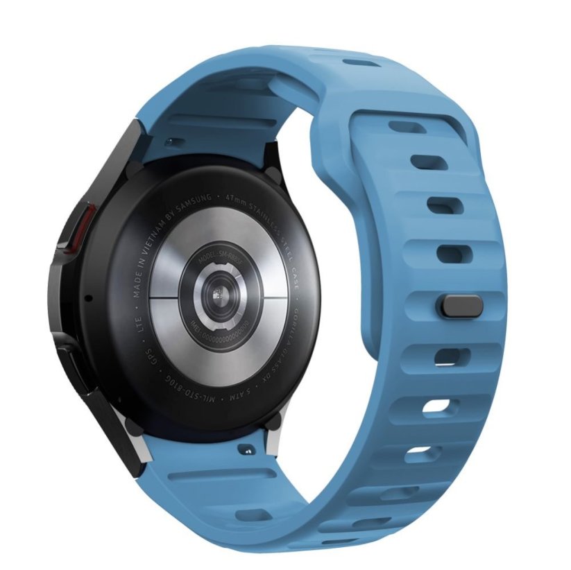 Remienok Tech-Protect Silicone Line Samsung Galaxy Watch 4 / 5 / 5 Pro / 6 / 7 / FE Montego Blue