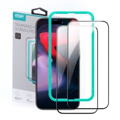 Ochranné tvrdené sklo ESR Tempered Glass 2-Pack iPhone 15 Pro Max Black