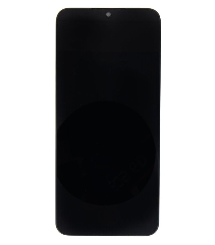 Kijelző kerettel a Xiaomi Redmi 10A Black készülékhez (Service Pack - eredeti pótalkatrész)