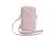 Guess PU Grained 4G Metal Logo Taška na Telefon se Zipem Pink