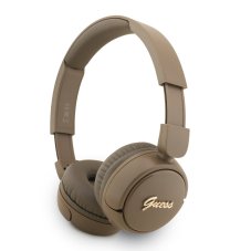 Guess Script Metal Logo bezdrôtové slúchadlá Brown Guess Script Metal Logo bezdrôtové slúchadlá Brown