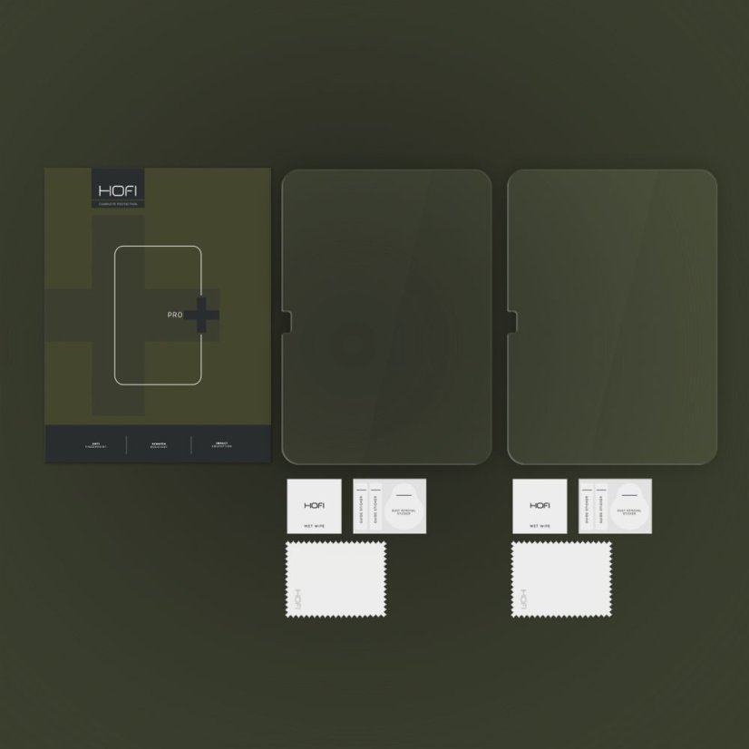2ks v balení, set ochranných skiel Hofi Glass Pro+ 2-Pack iPad 10.9” 10 / 2022 / 11” 11 / 2025 Clear