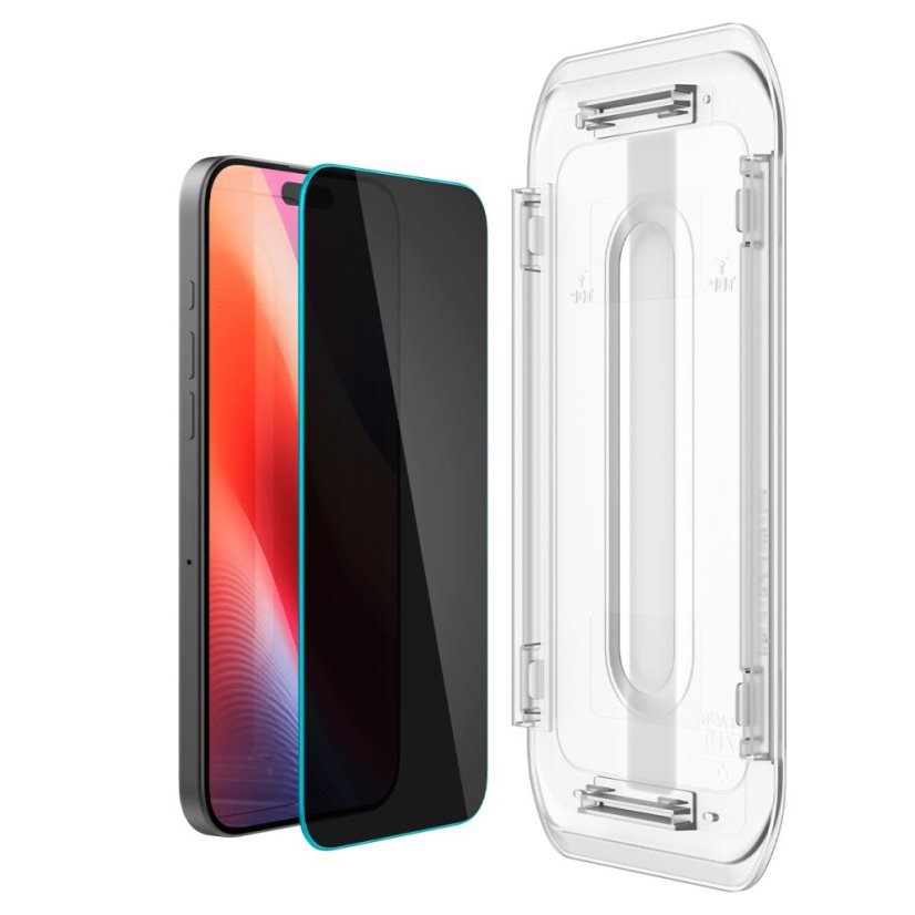 edzett védőüveg Szkło Prywatyzujące Spigen Glas.Tr "Ez Fit Ac" 2-Pack iPhone 16 Pro / 17 / 17 Pro Privacy