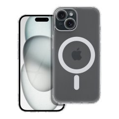 Kryt Frost Mag Cover Case With Camera Protection s MagSafe iPhone 15 Priesvitný