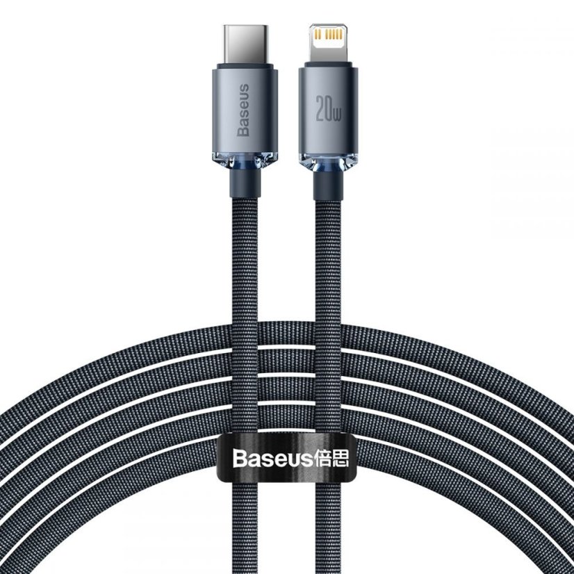 Kábel Baseus Crystal Shine Type-C to Lightning Cable PD20W 200cm Black