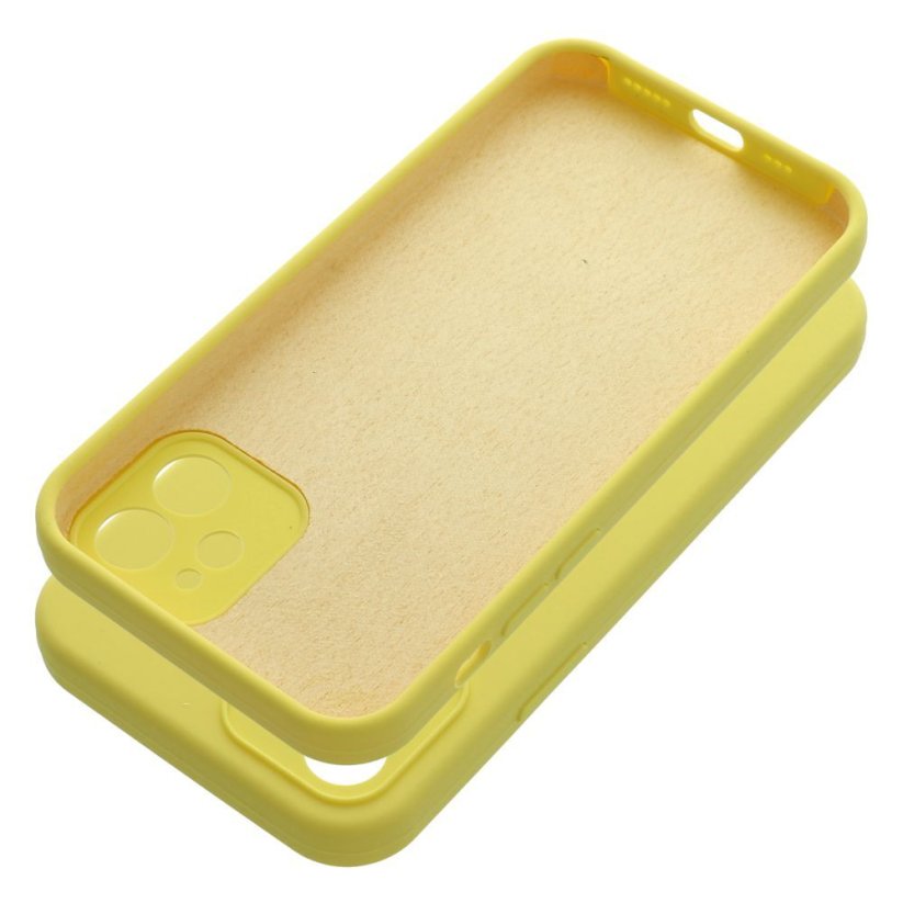 Kryt Case Silicone 2mm iPhone 12 Lemon