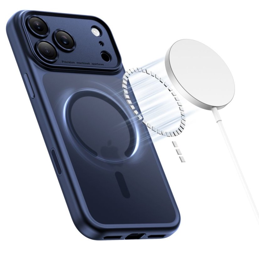 Tok Tech-Protect Magpeak Magsafe Cc iPhone 17 Pro Matte mélykék