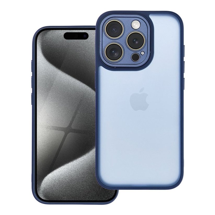 Kryt Ochranné sklo Variete Case iPhone 15 Pro Navy Blue