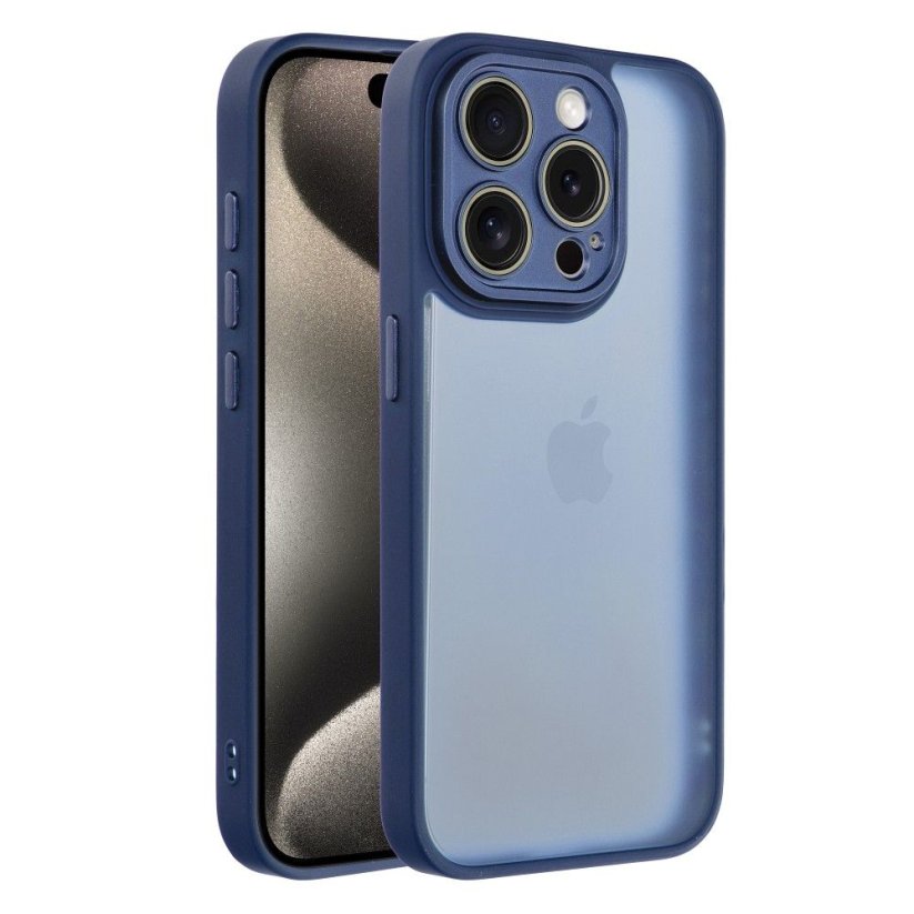 Kryt Ochranné sklo Variete Case iPhone 15 Pro Max Navy Blue