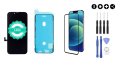 MULTIPACK - LCD displej iPhone 13 Pro Max + lepka pod displej + 3D ochranné sklo + sada náradia