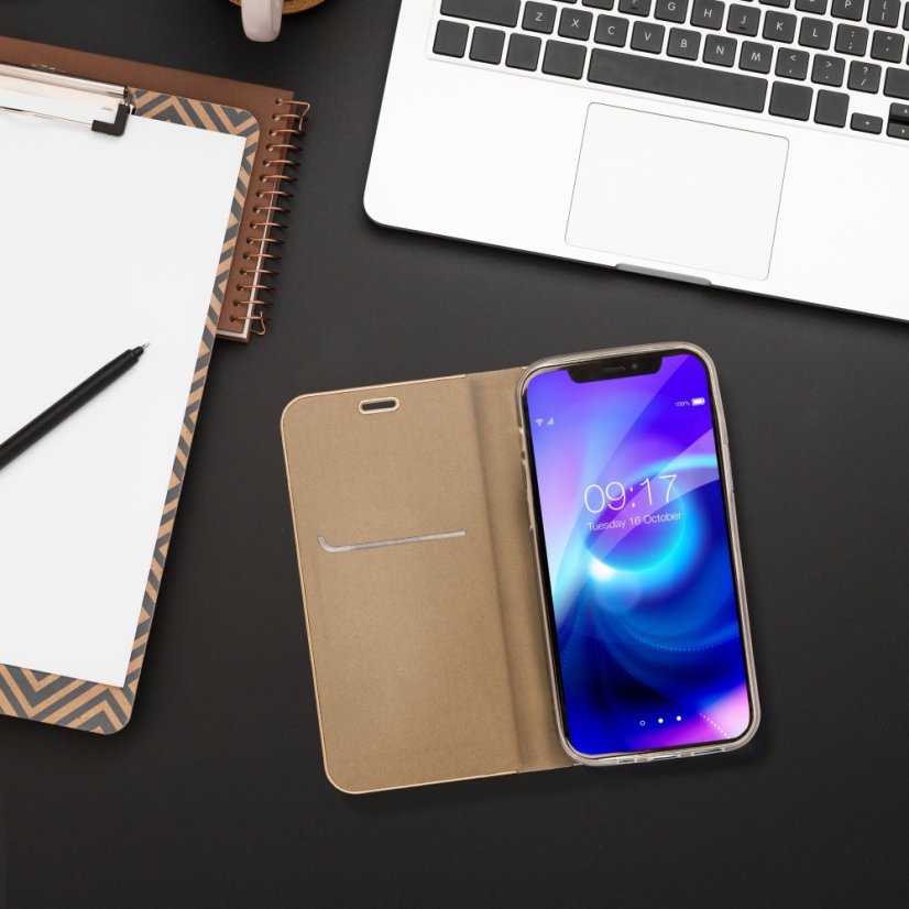 Fedél Forcell LUNA Book arany Xiaomi Redmi Note 11 / 11S arany Xiaomi Redmi Note 11 / 11S gold