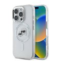 Karl Lagerfeld IML K&CH Heads Metal Frame MagSafe zadný kryt pre iPhone 16 Pro Max Transparent
