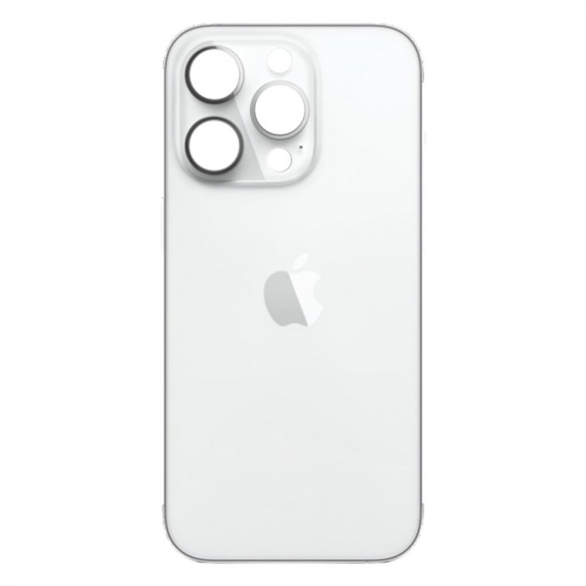 Apple iPhone 14 Pro - Sklo zadného housingu so zväčšeným otvorom na kameru (Silver)