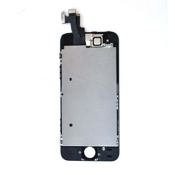 ORIGINAL Čierny LCD displej iPhone 5S s prednou kamerou + proximity senzor OEM (bez home button)