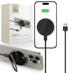Bezdrôtová nabíjačka Tech-Protect Qi15W-A33 Magnetic Magsafe Wireless Charger Black