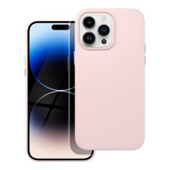 Kožený kryt - Mag Cover  iPhone 14 Pro Max ružový