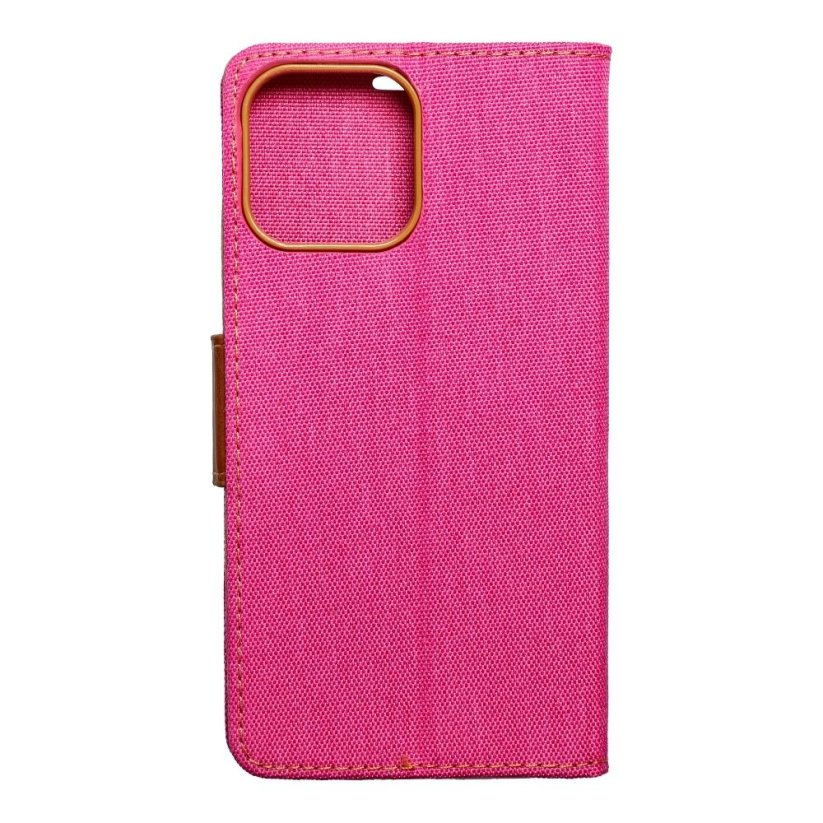 Kryt Canvas Book Case iPhone 13 Pro Max Pink