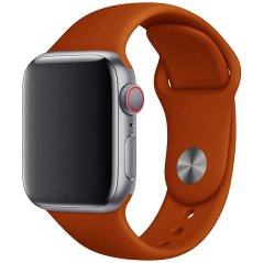 Remienok pre Apple Watch (42/44/45mm) Sport Band, Dark Orange, veľkosť S/M