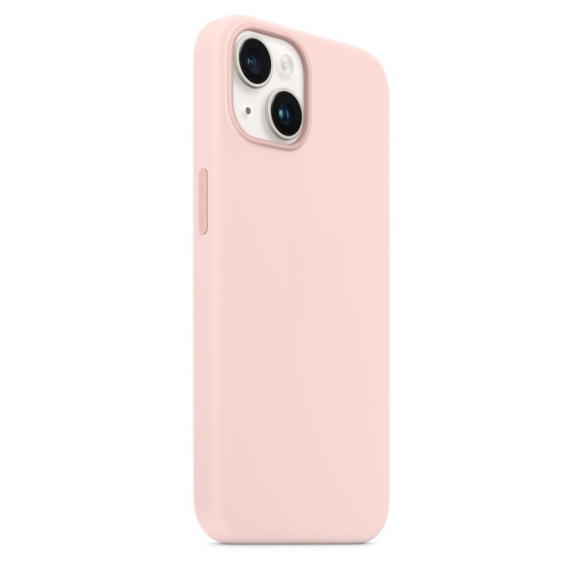iPhone 14 Silicone Case s MagSafe - Chalk Pink design (ružový)