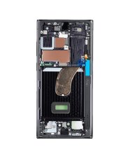 Samsung S918B Samsung Galaxy S23 Ultra Front Bezel Phantom Black (Service Pack - eredeti pótalkatrész)