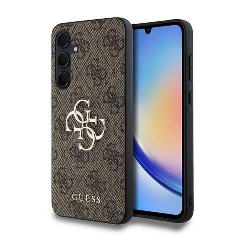 Kryt Guess Case Samsung Galaxy A35 Guhcsa354Gmgbr (Pu Big 4G Metal Logo) Brown