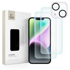 Ochranné tvrdené sklo Tech-Protect Supreme Set 3-Pack iPhone 14 Clear Ochranné tvrdené sklo Tech-Protect Supreme Set 3-Pack iPhone 14 Clear