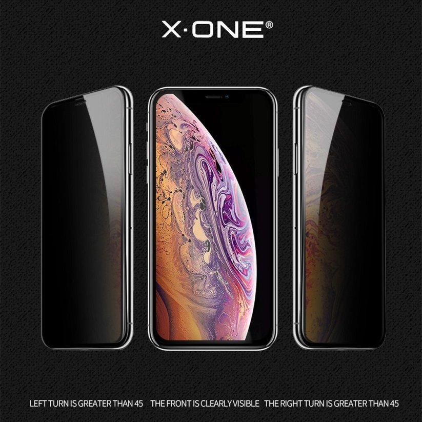 Kryt Ochranné sklo X-One Full Cover Extra Strong Privacy - iPhone 11 Pro (Full Glue) Ochranné tvrdené sklo 9H