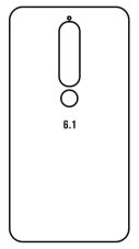 Hidrogél - hátsó védőfólia - Nokia 6.1 2018