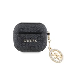 Guess 4G Script PC/PU Charm púzdro pre AirPods 3 Black Guess 4G Script PC/PU Charm púzdro pre AirPods 3 Black
