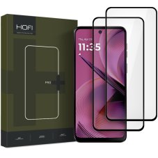 2ks v balení, set ochranných skiel Hofi Glass Pro+ 2-Pack Motorola Moto G54 5G / G54 5G Power / G55 5G Black
